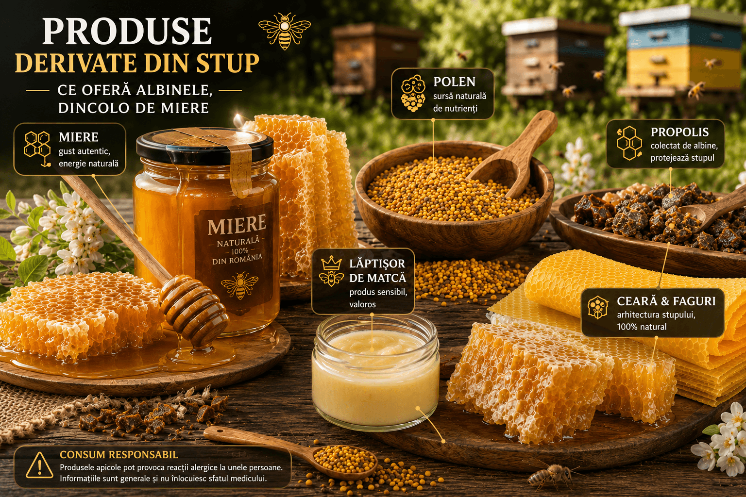 Produse apicole romanesti Stupina Popovici