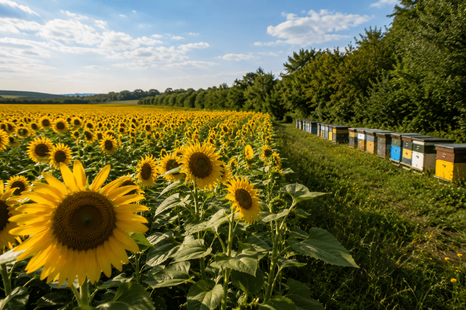 Lan de floarea soarelui pentru miere naturala